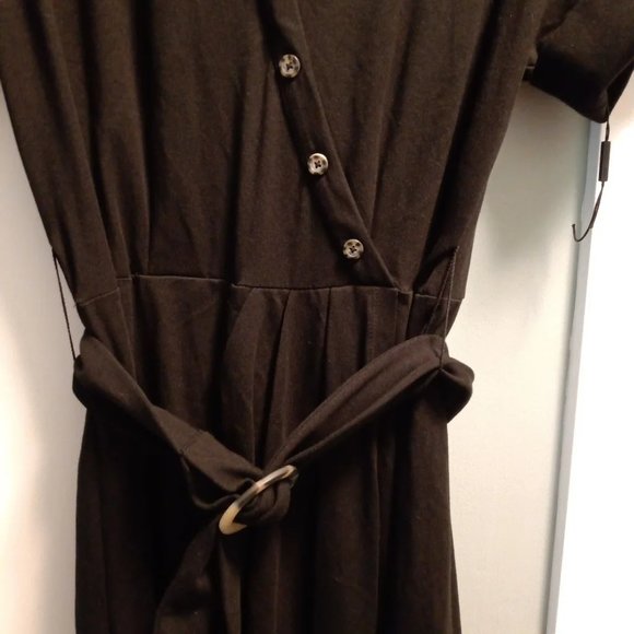 Karl lagerfeld faux wrap Dress with belt- NWT - Picture 2 of 6